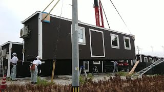 ムービングハウス12戸、熊本・球磨村へ　西日本豪雨で被災の岡山・倉敷で利用