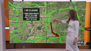 INDOT announces major interstate closures for this month