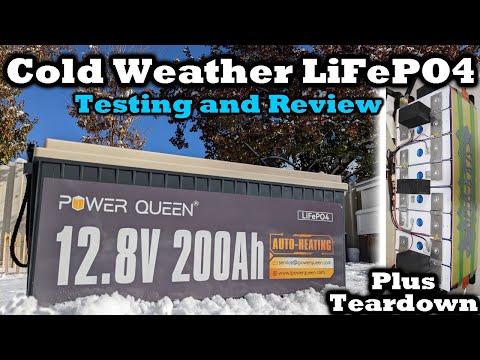 Power Queen 200AH - Cold Temp LFP Battery - With Built In Heaters! Full Testing and Review