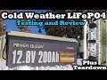 Power Queen 200AH - Cold Temp LFP Battery - With Built In Heaters! Full Testing and Review