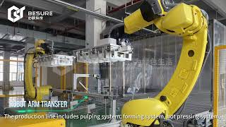 Full pulp molding machine production line