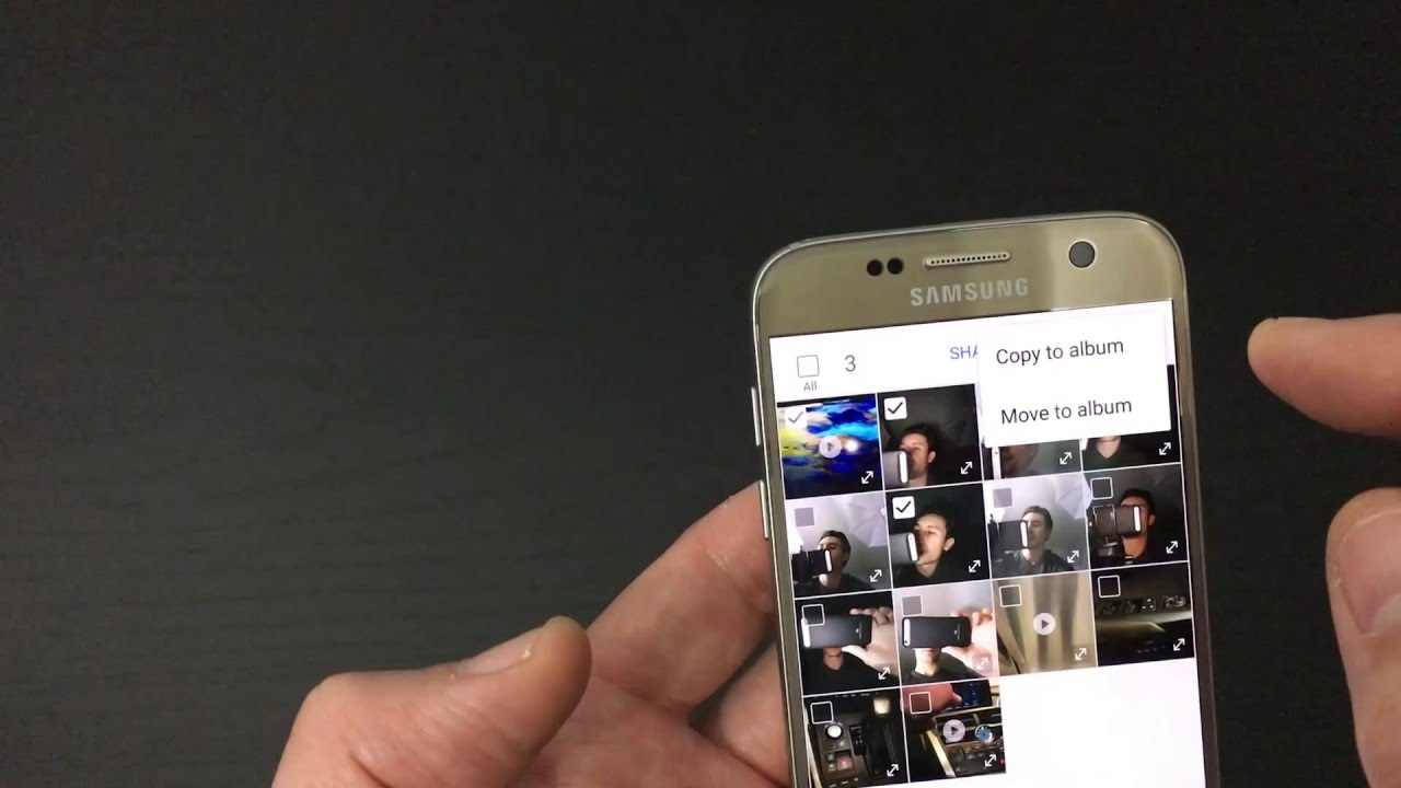 How To Transfer Copy Photo Videos To Sd Card Delete Select Mutilpe Files Galaxy S7 Youtube