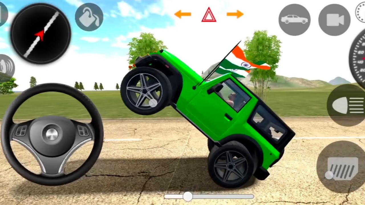 Modified Mahindra Thar😈Games:Indian Green Thar (Gadi Wala Games) Car Game Android Game -