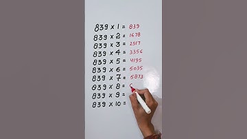 Find mistake in last digit of Table 839..🤔#maths #reasoning