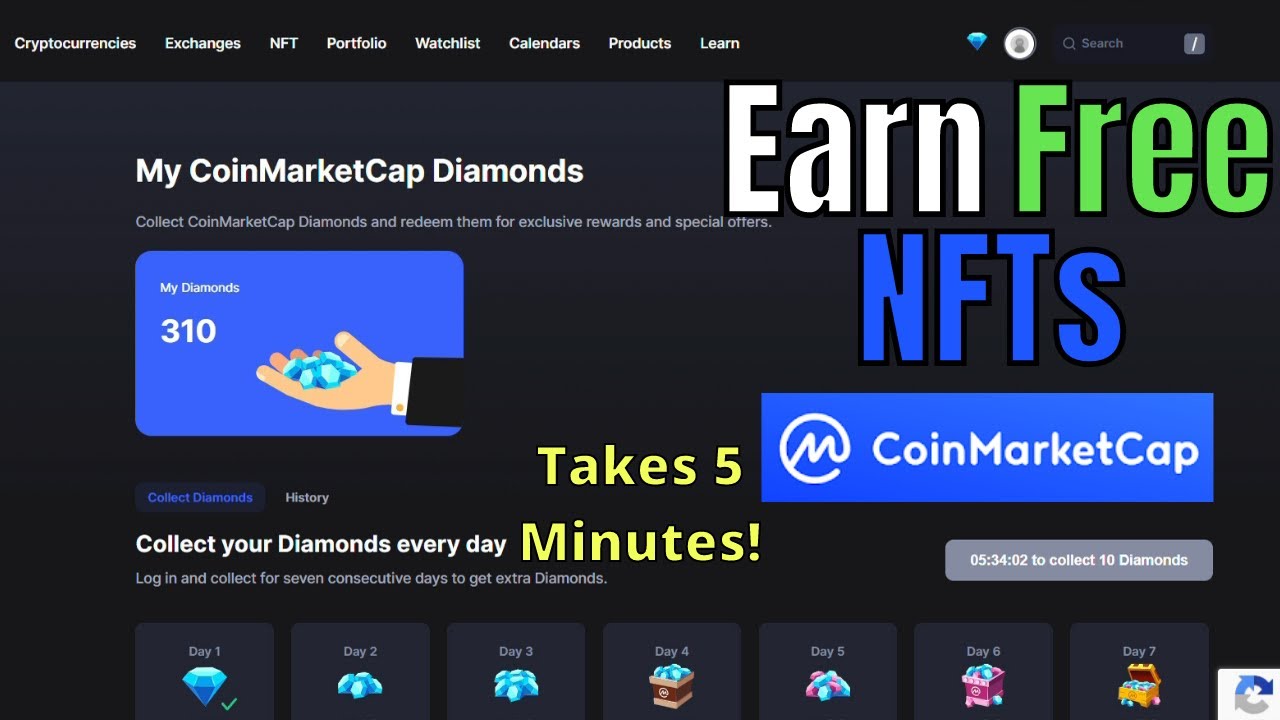 How To Earn Free NFTs on CoinMarketCap! (Step by Step)