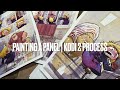 Traditional watercolor  gouache for comicsgraphic novels kodi 2 panel full process demo