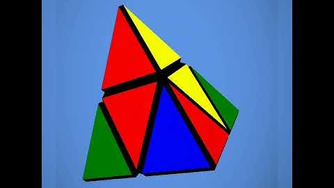 2 x 2 pyraminx cube solve in 10 seconds