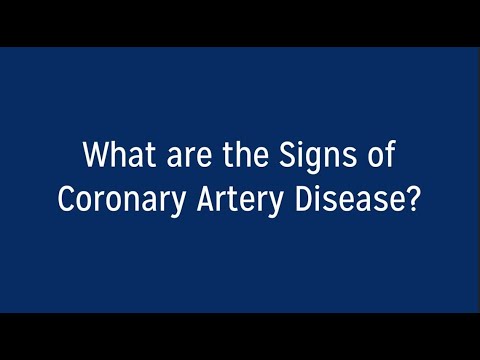 What are the Signs of Coronary Artery Disease?