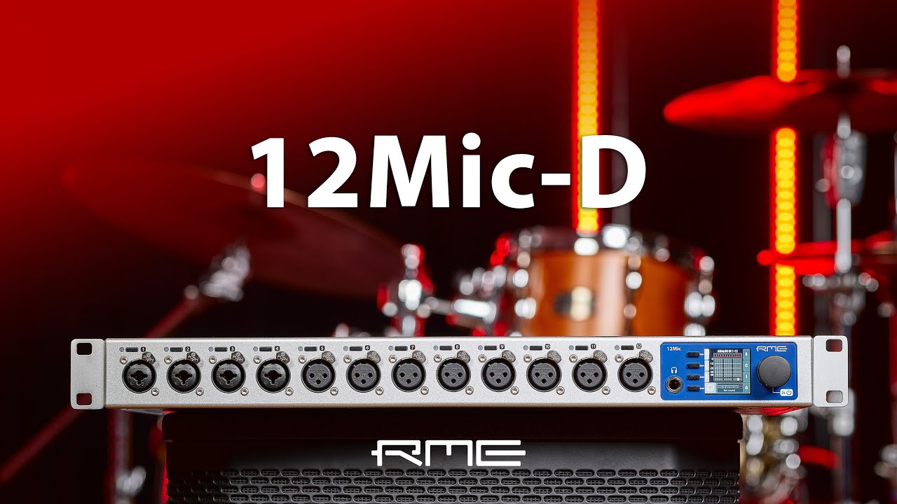 RMEがDante対応となった12Chリファレンス・マイク・プリアンプ「12Mic