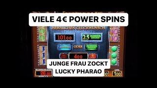 Lucky Pharao auf 4€ POWER SPINS 😱 MERKUR Magie Spielhalle Casino Spielothek