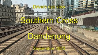 Drivers eye view, Southern Cross to Dandenong, Sep 2023