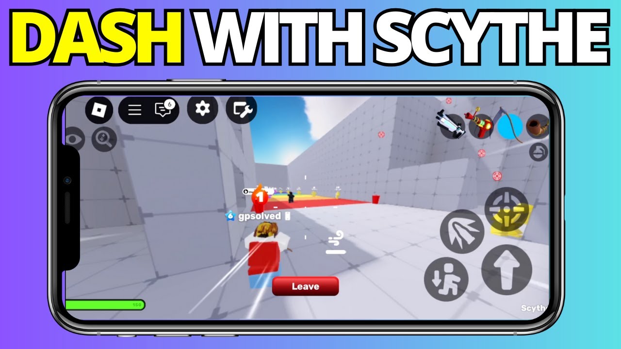 How To Dash with Scythe on Mobile Roblox Rivals - YouTube
