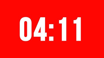4 Minute 11 Second Timer With Alarm Without Music