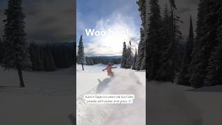 6 Year Old Powder Princess Lays Down Perfect Pow Line