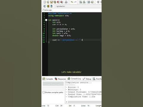 How to make calculator with c++ program #shorts - YouTube