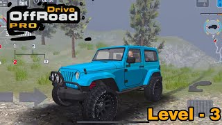 OffRoad Drive Pro - Level 3 Gameplay | Jeep 4x4 Driving Through Frozen Valley