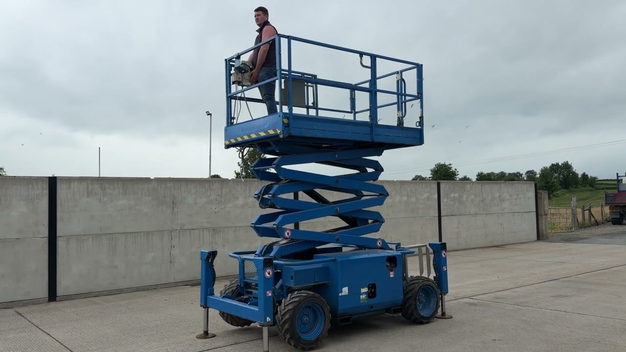 2018 Skyjack SJ6832RT Diesel Scissor Lift - YouTube