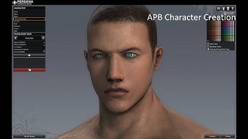 APB (All Points Bulletin) Character Creation