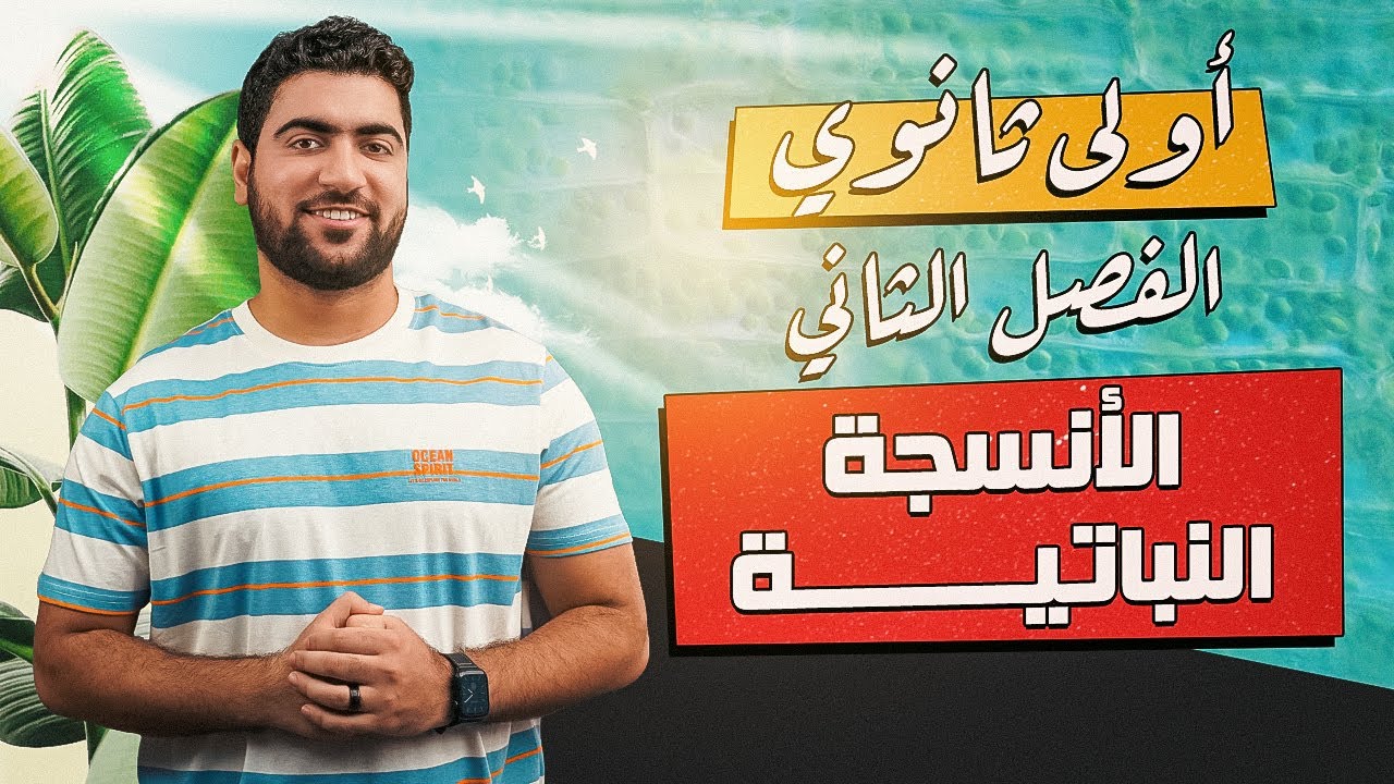 ٩-بارانشيمي - كولنشيمي - اسكلرنشيمي 🤔 الأنسجة النباتية | أولى ثانوي ✅♥️