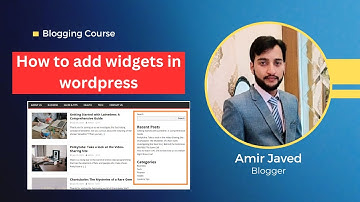 How to add widgets in wordpress? II Free Blogging Course in Urdu 2023