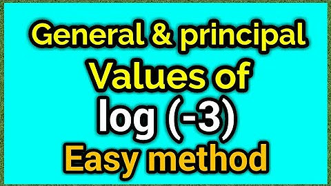 Value of log (-3) Very easy method/learn in just 4 minutes.