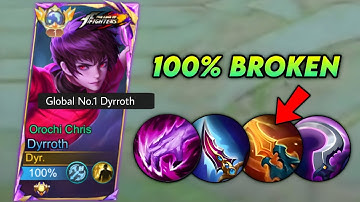 2024 NEW DYRROTH BEST BUILD FOR JUNGLE!! WTF DAMAGE💀🔥