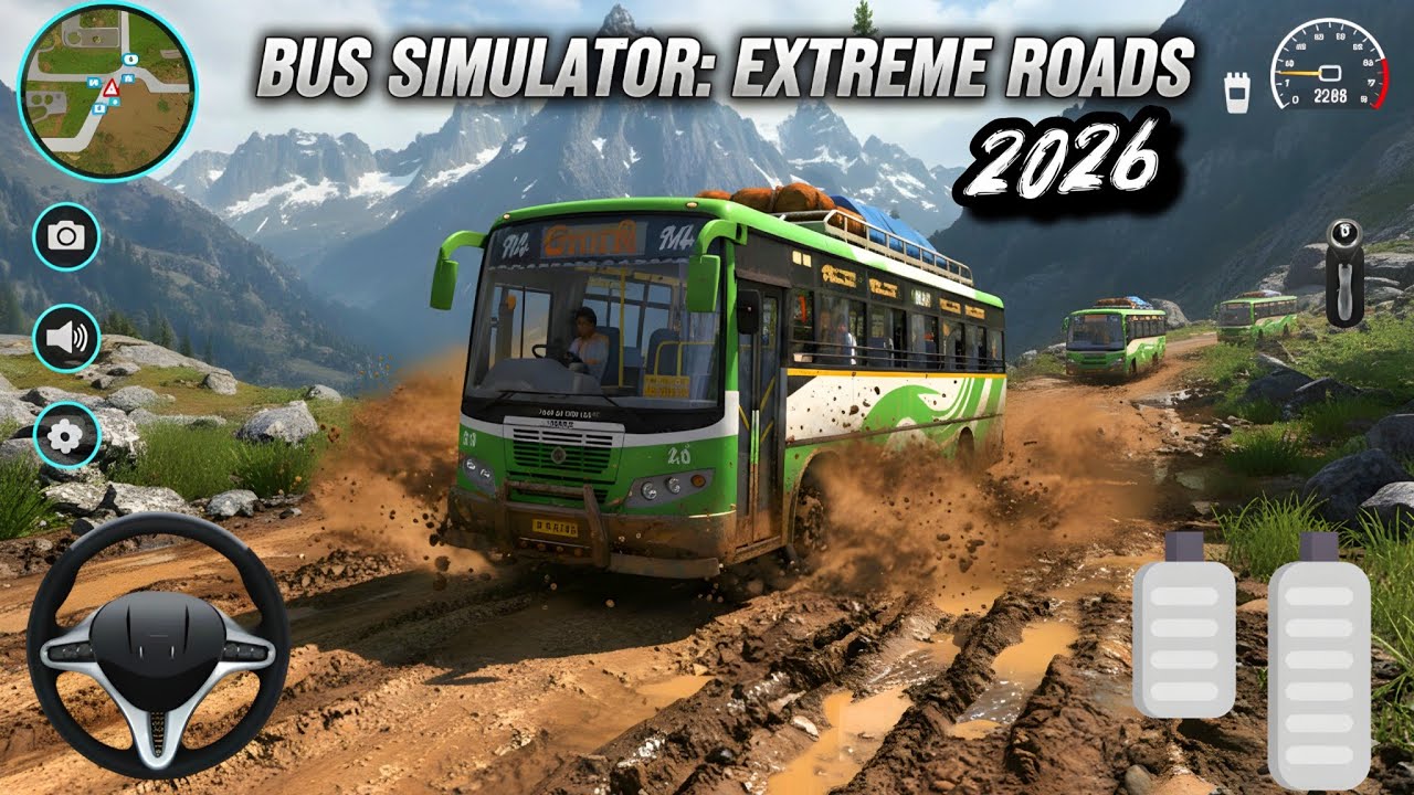 Bus Simulator Extreme Roads Gameplay - New Bus Simulator Game For Android