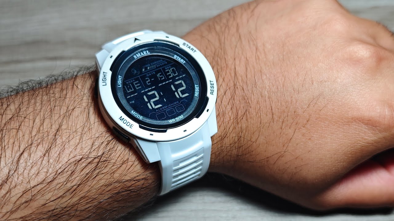 Smael 8105 Digital Sports Led Men's 50m Waterproof Digital Light Watch