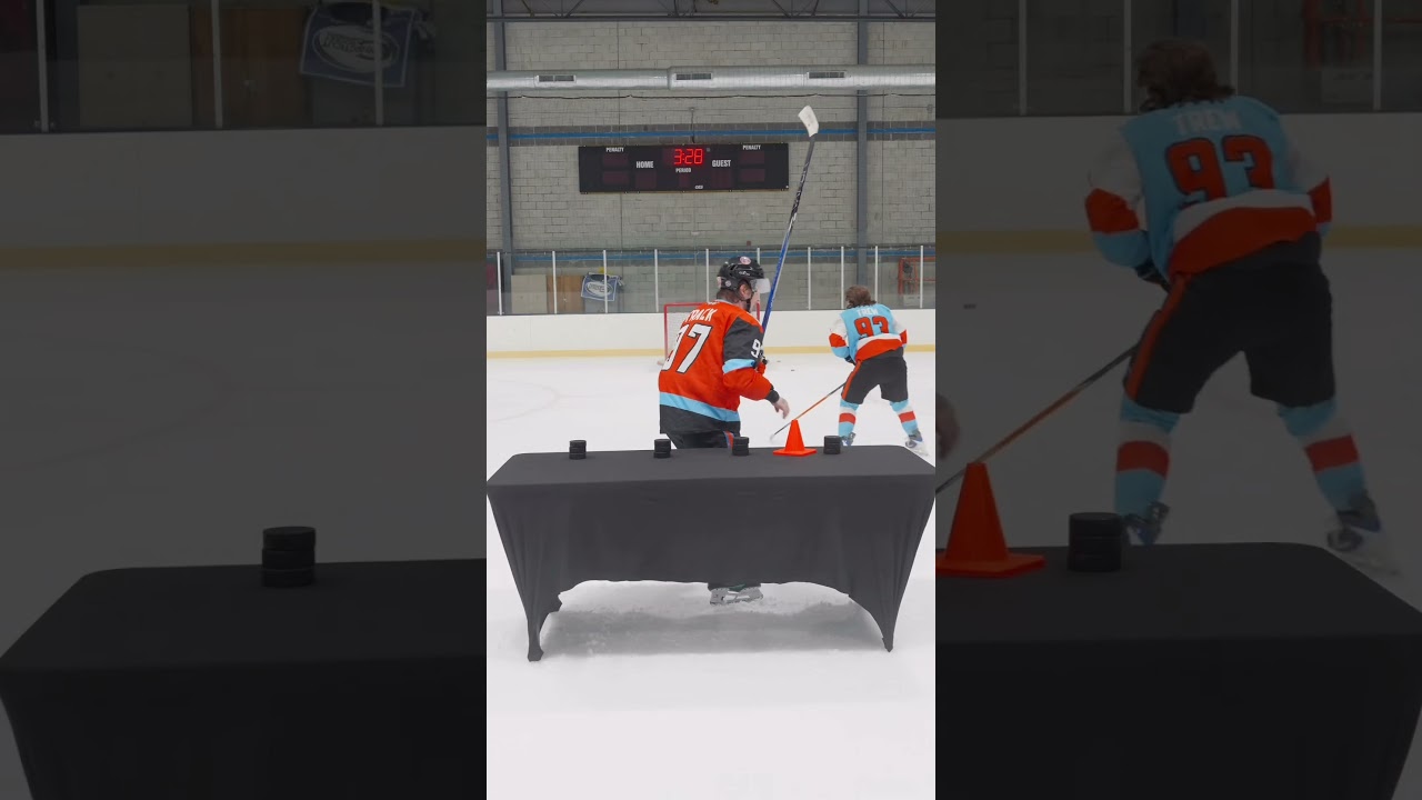 Hit the post, move the cone