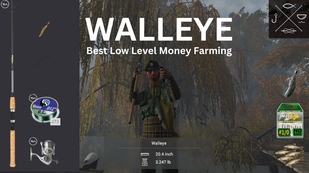 Walleye: Best Low Level Money Farming in Fishing Planet