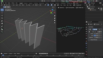 Blender geometry nodes: Foldable wall