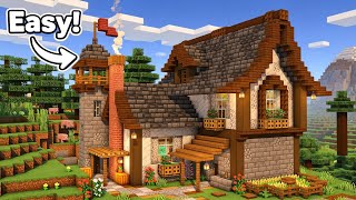 Minecraft: Simple Medieval House Tutorial + Interior Design