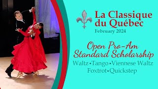 La Classique du Québec 2024 Ballroom Standard | Waltz/Tango/Viennese Waltz/Foxtrot/Quickstep