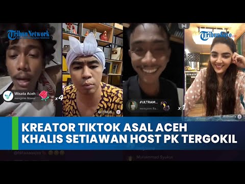 Konten Kreator TikTok Asal Aceh Khalis Setiawan Host PK Tergokil