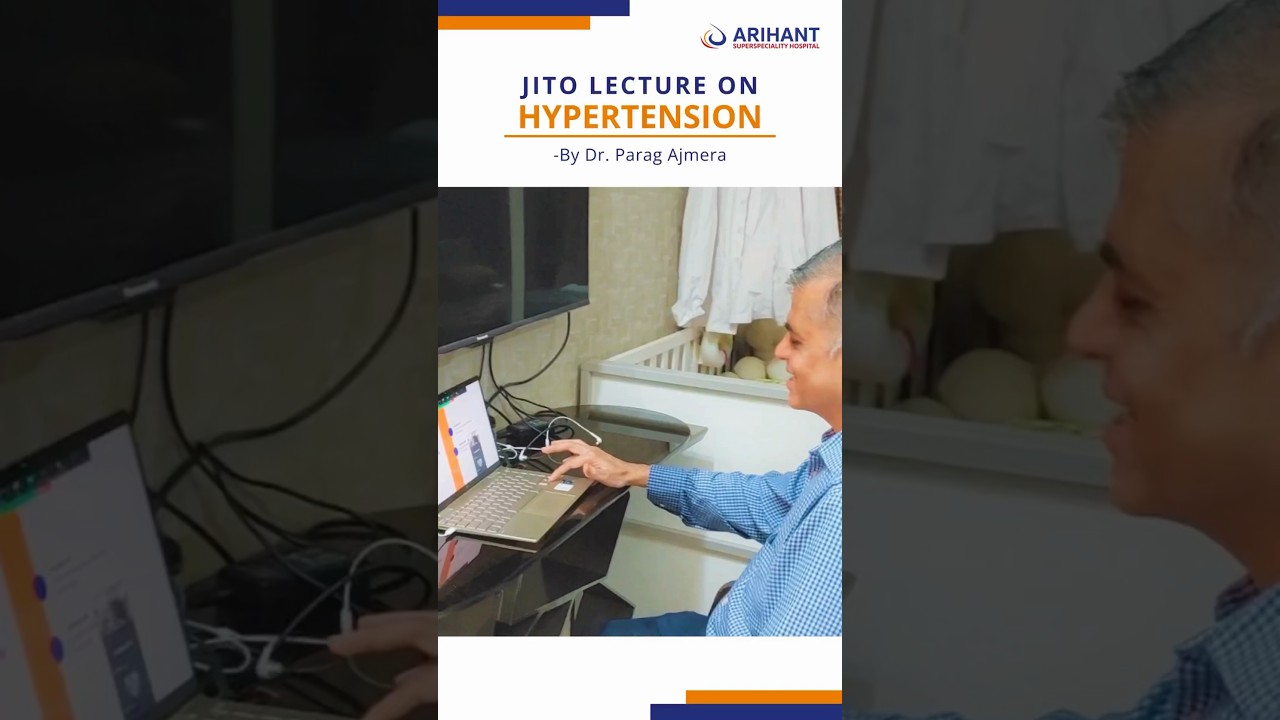 Thanks JITO for hypertension awareness. Dr. Ajmera's talk highlighted proactive health care