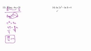 Algebra 2 - Chapter 8 Review
