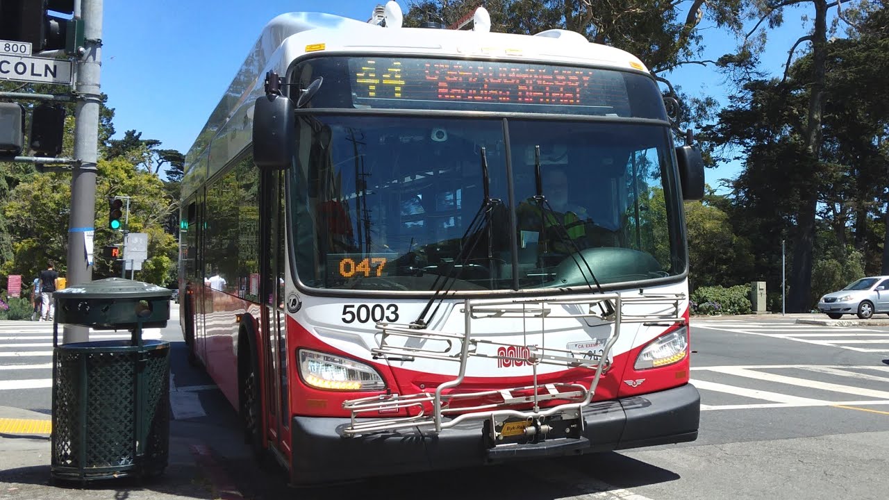 SF Muni 2021 New Flyer XE40 #5003 on Route 44 O'Shaughnessy - YouTube
