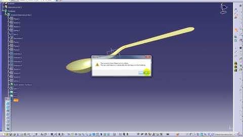 Catia Tutorials for beginer: Rebuild a spoon