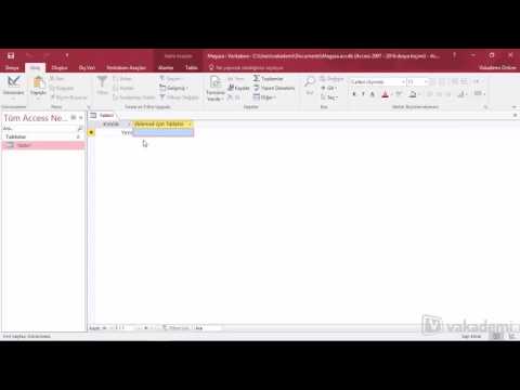 Video: MS Access'te resim yazısı nedir?