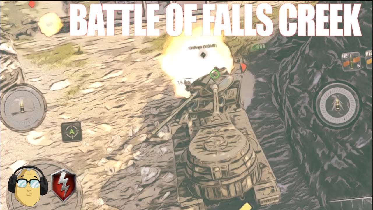 wotblitz BATTLE OF FALLS CREEK | PLATOON STORY TIME | WORLD OF TANKS BLITZ