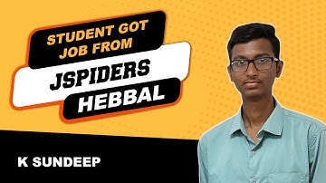 Placement Journey of BTECH Graduated as Software Developer | Jspiders Hebbal |   K  SUDEEP