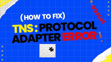 Solve TNS:protocol adapter error#sqlplus #oracle #database