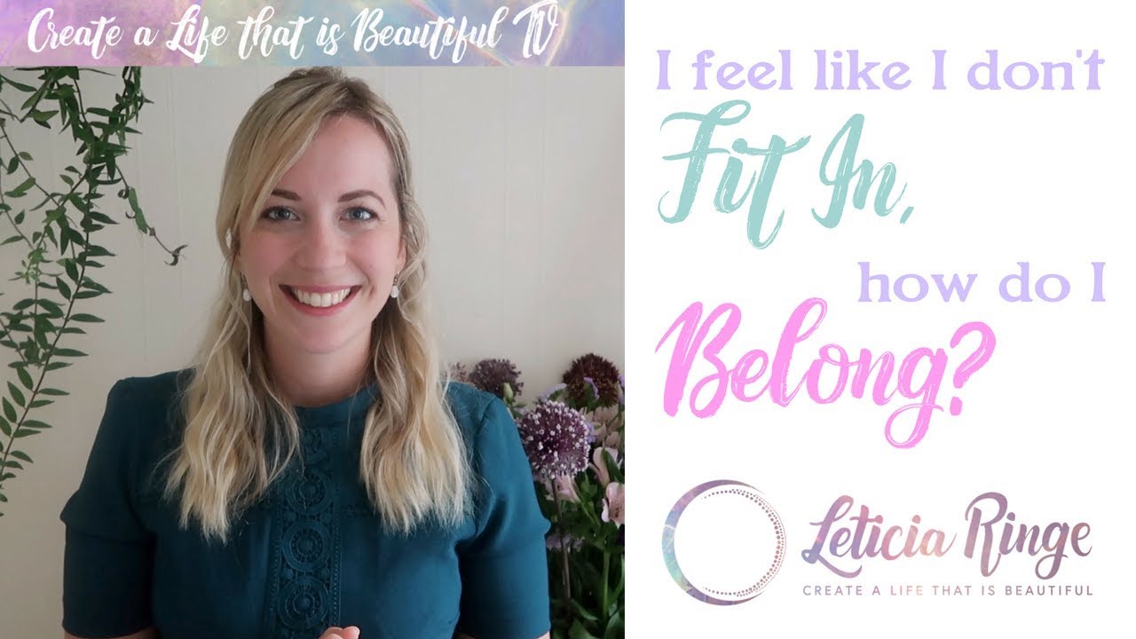 I Feel Like I Don't Belong, How Do I Fit In? - YouTube