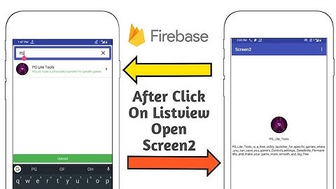 After click on listview open screen 2 with values in kodular,thunkable etc