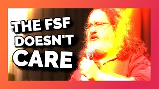 RMS is back at the FSF: Proof they don't care about free software.