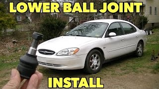 Lower Ball Joint Replacement.  Ford Taurus.