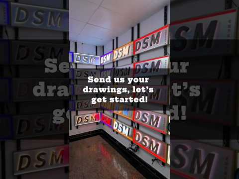 Send us your drawing, let's get started！#IlluminatedLetters #3DLetters #LEDSignage #CustomSignage