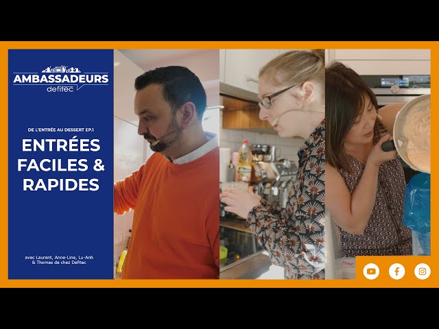 Recettes faciles au Cook Expert, Robot Kenwood et Four vapeur Siemens - Entrée Ep. 1/4