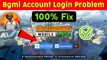 Bgmi Login Problem | Bgmi login problem with facebook | Bgmi login problem new update | bgmi login