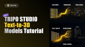🎥 Tripo Studio Tutorial | Text-to-3D Model Generation